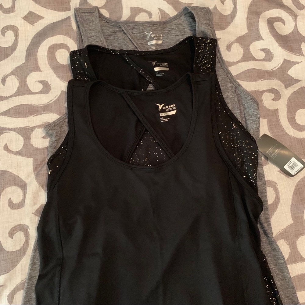 Set of 3 Old Navy Workout Tanks Size L